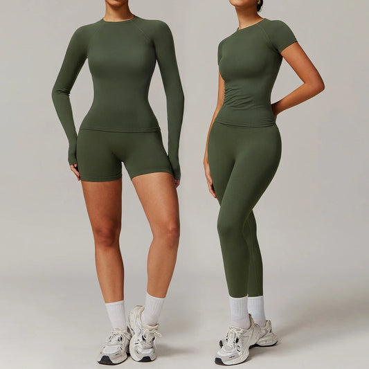 Seamless 2 Piece Fitness Leggings Set