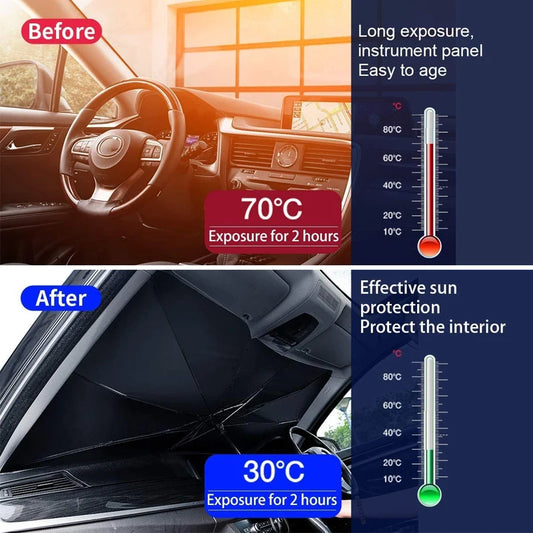 360°Rotation Bendable Handle Car shade