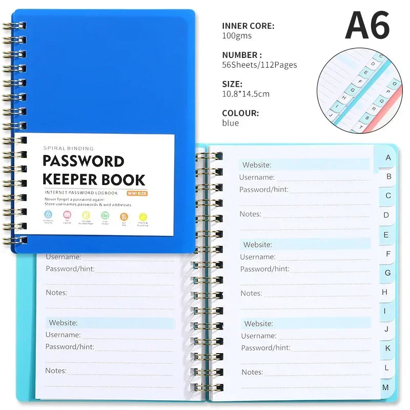 1pc Password Storage Book