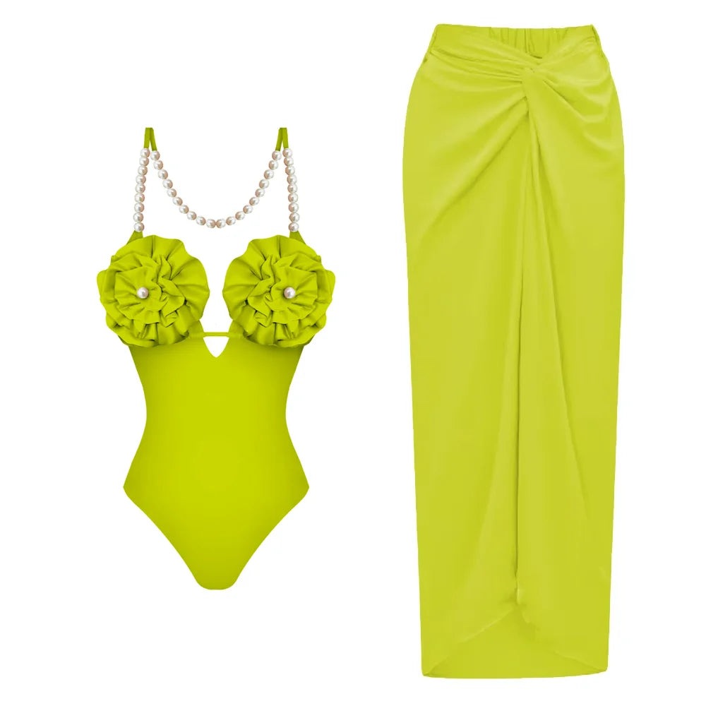 One Piece 3D  Slimming Bathing Suit