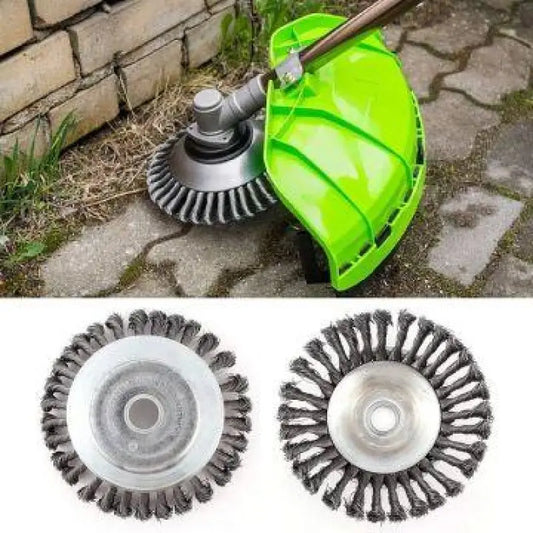 Steel Wire Wheel Weed Brush