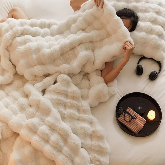 Bubble Shaped Throw Blankets