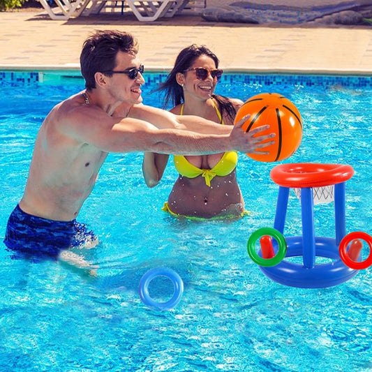 Inflatable Pool Basketball Set