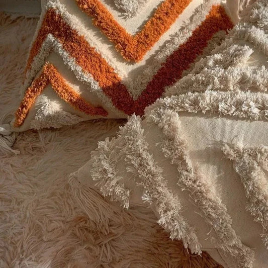 Geometry Embroidered Pillow