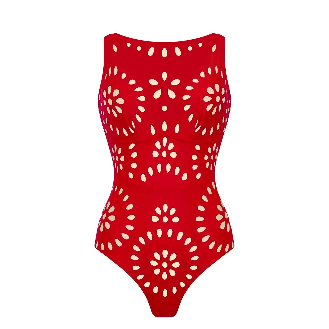 2Pcs Laser Cut Swimsuit