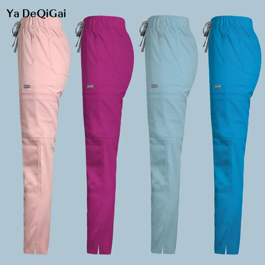 Solid Color Scrubs Pants - MONLANE