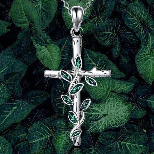 3pcs Cross Necklace and Earring Set