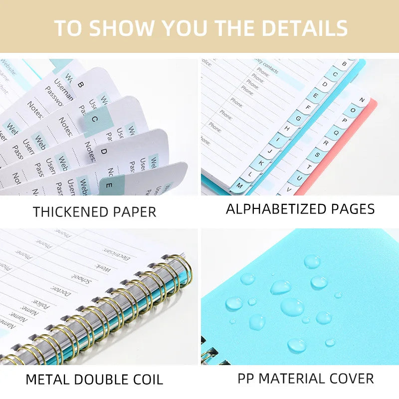 1pc Password Storage Book