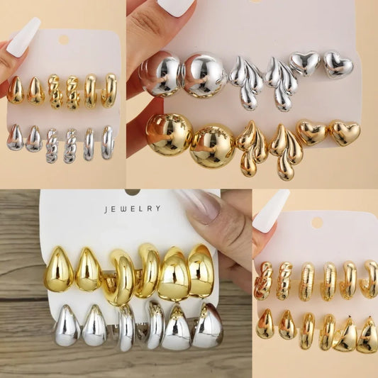 Cross-Border  minimalist  C-earrings
