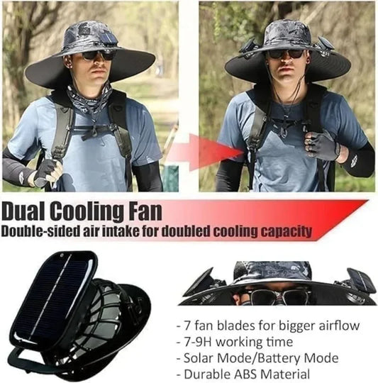 Solar Fan Bucket Hat