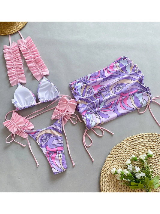 Ruffled Frill Bikini