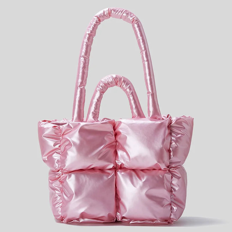 Quilted Luxury Nylon Down Cotton Bag