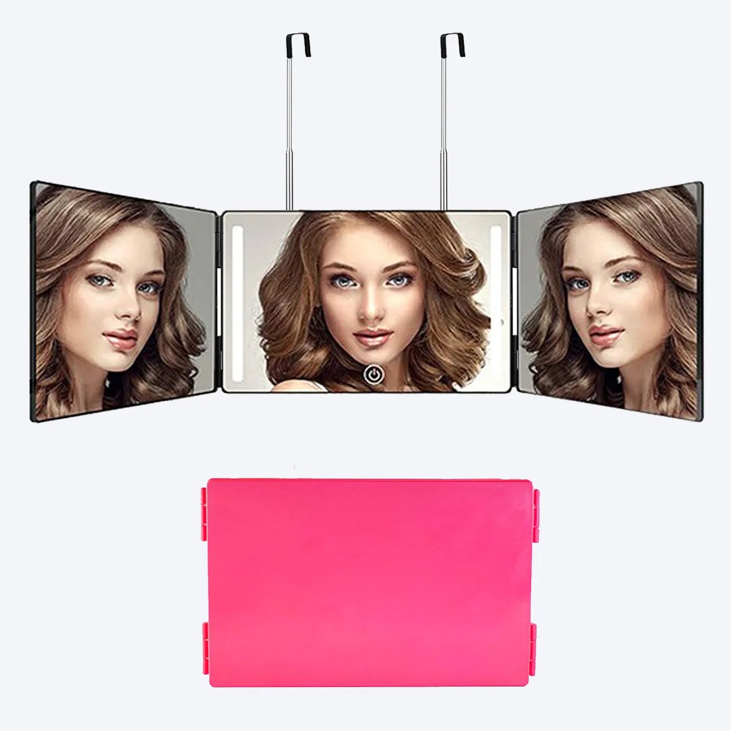 3 Way 360° Mirror with LED Lights
