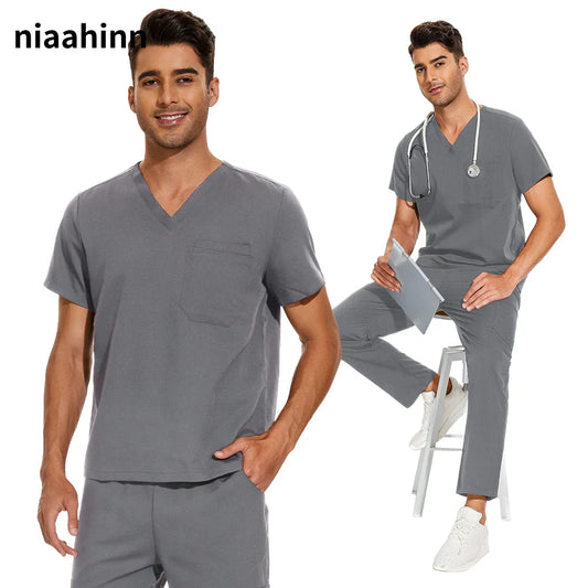 V Neck Scrub sets for men - MONLANE
