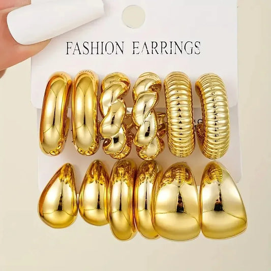 Cross-Border  minimalist  C-earrings