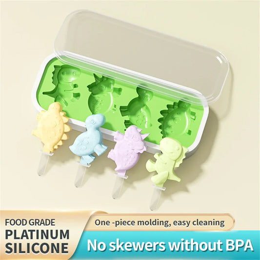 DIY Popsicle Mold Dinosaur Shape