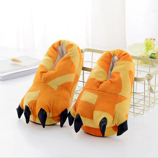 Plush Warm Animal Claw slippers