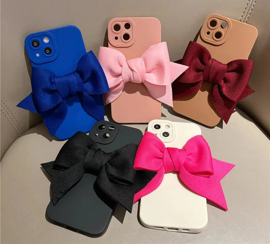 Luxury Cute 3D Bow Matte Phone Case