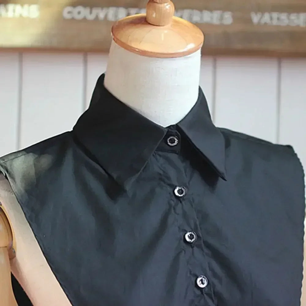 1Pc Solid Color Detachable Shirt