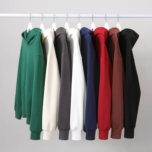 Cotton Plus Velvet Hooded Sweater