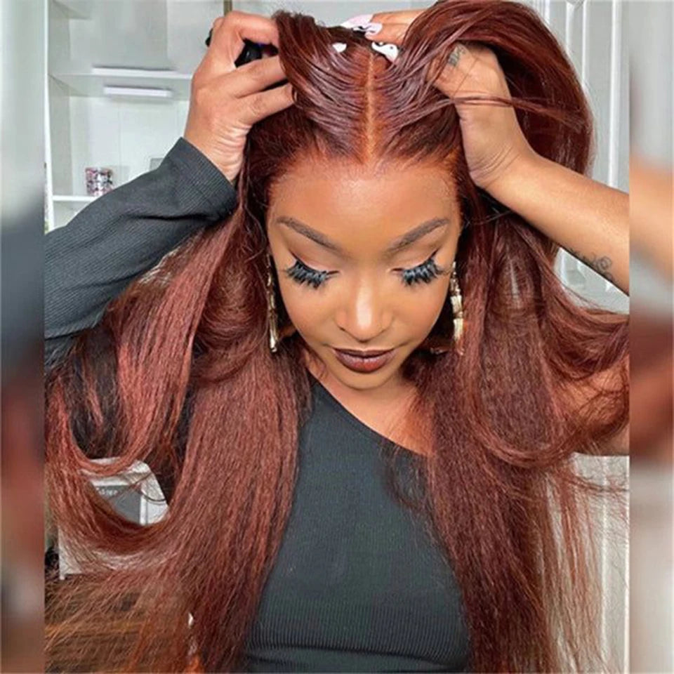 Lace Frontal Kinky Straight Wig
