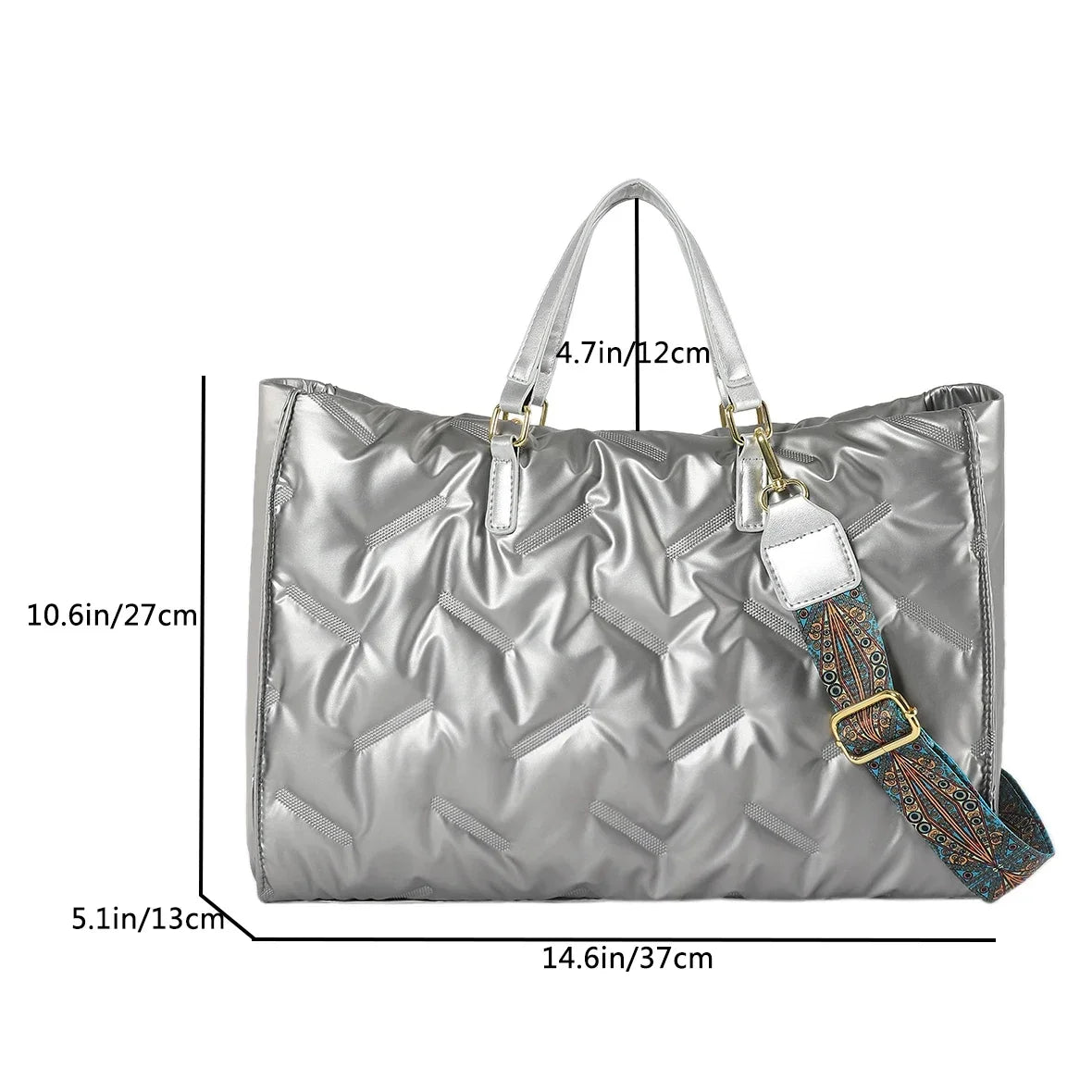 Quilted padded Tote