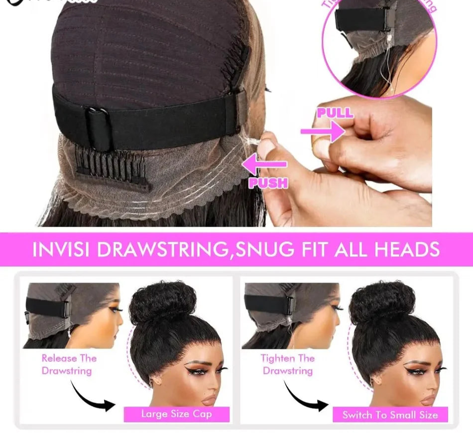 Drawstring  Invisi Strap 360 Full Lace