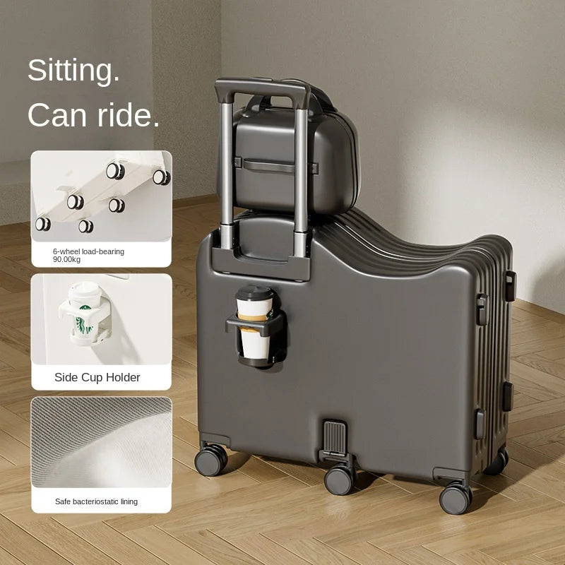 Children's Luggage  Set  with USB Cup Holder