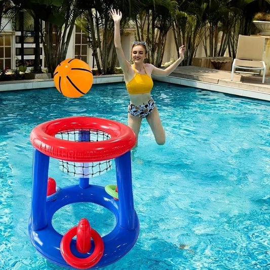 Inflatable Pool Basketball Set