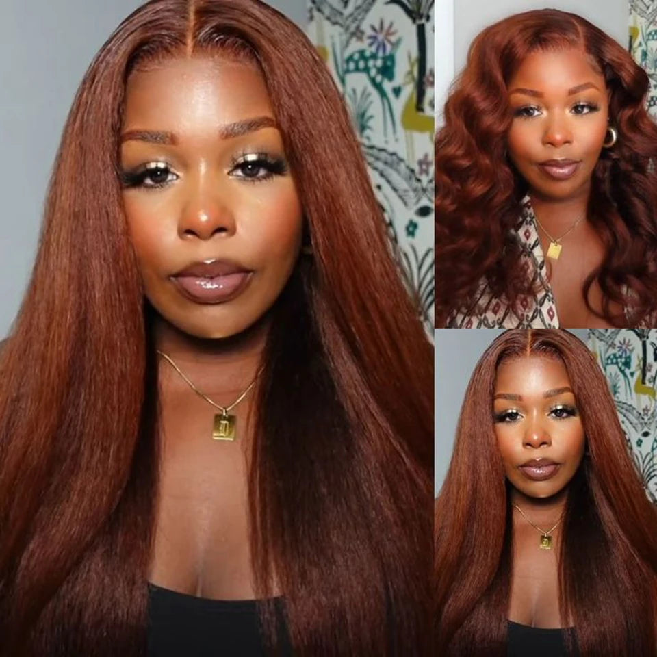 Lace Frontal Kinky Straight Wig
