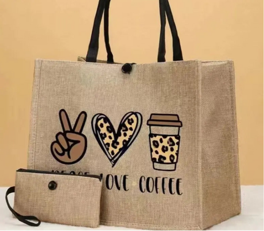 2 Pcs Linen Tote Bag