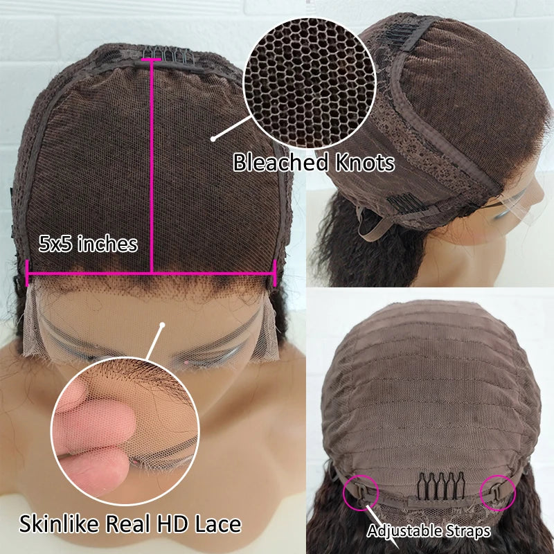 4C Kinky Edges  Lace Frontal Wig