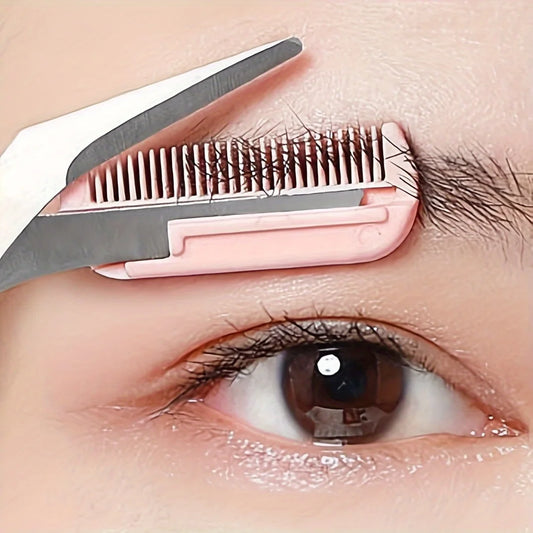 Eyebrow Trimming Scissors with Comb