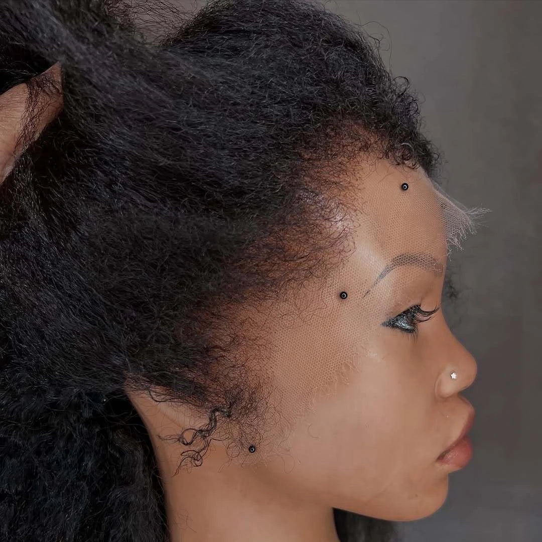 4C Kinky  Hairline  Lace Frontal Wig