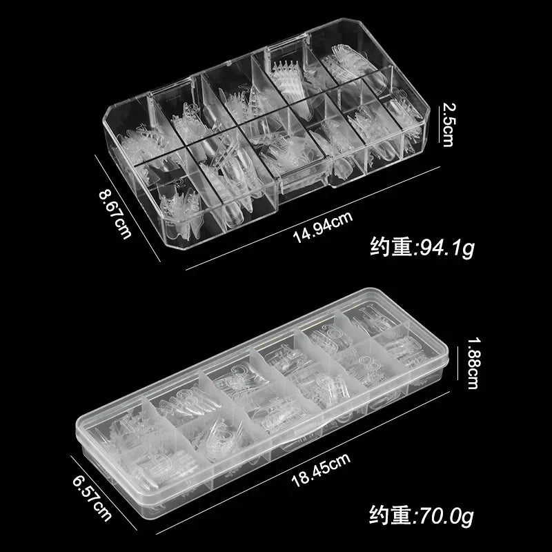120PCS Press On Glazed Tips