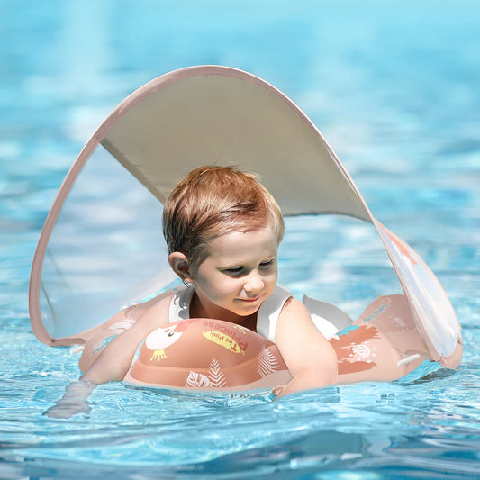 Baby Swimming Float With Canopy Splash