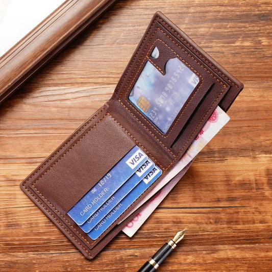 Bifold Faux Leather Wallet
