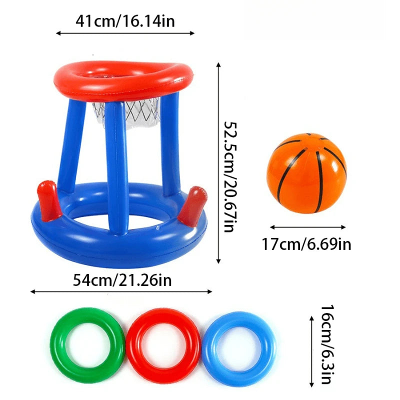 Inflatable Pool Basketball Set