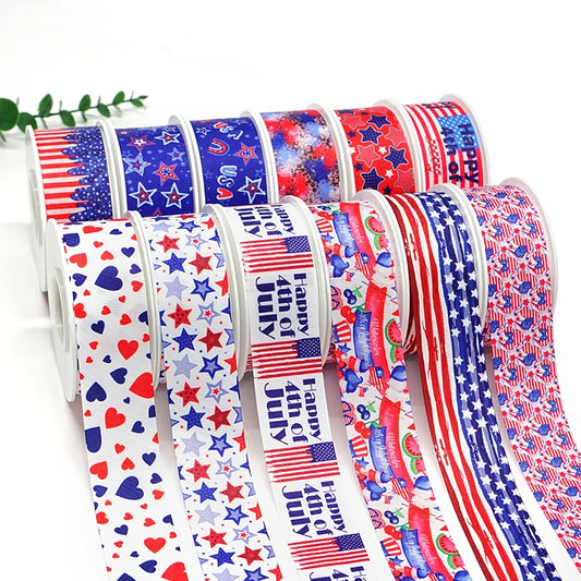 Fourth Of July Printed Ribbons