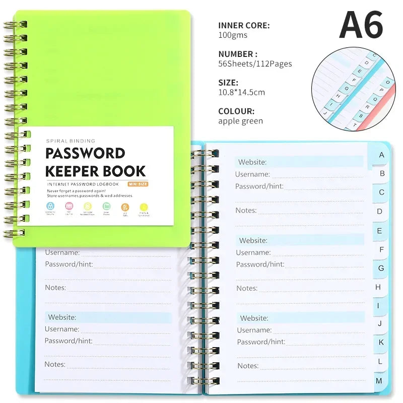 1pc Password Storage Book