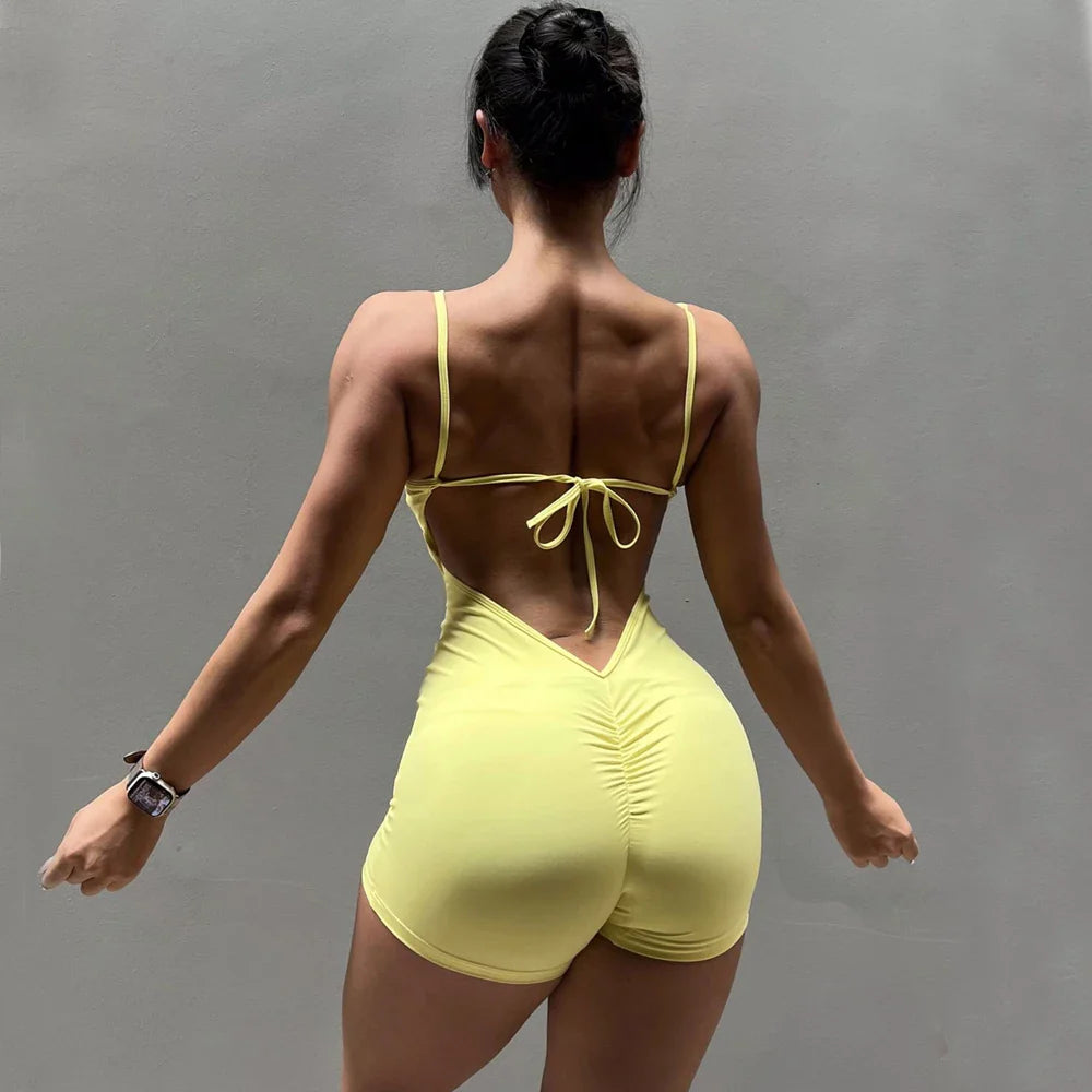 Nylon Pad Lace Yoga Set