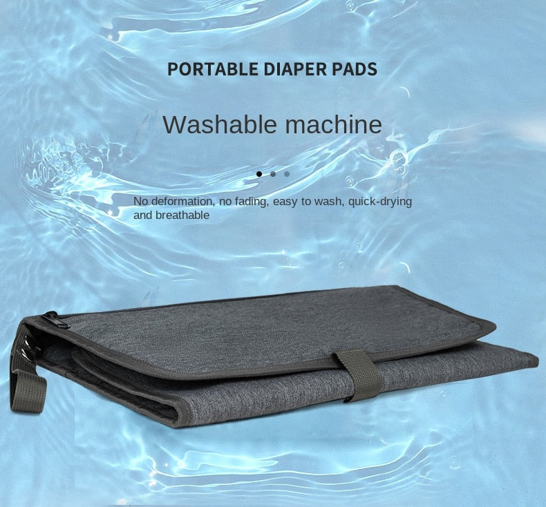 Portable Diaper Changing Pad Portable Baby Changing Pad with Pockets Waterproof Travel Diaper Changing Station Kit Baby Gifts - MONLANE