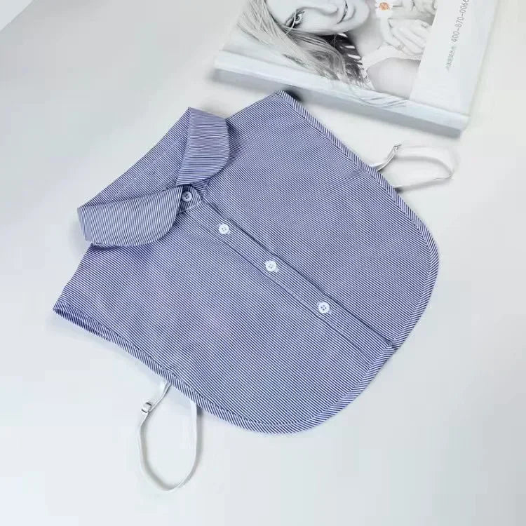 1Pc Solid Color Detachable Shirt