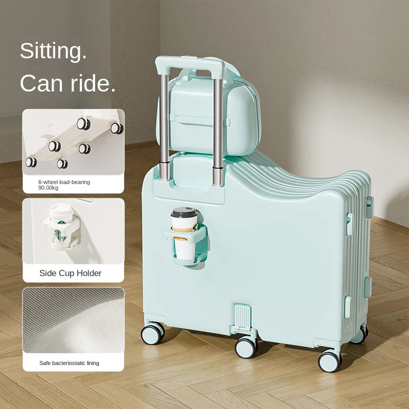 Children's Luggage  Set  with USB Cup Holder