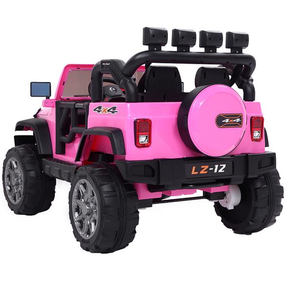 Rechargeable Kids Ride On Car Toy (Pink) - MONLANE