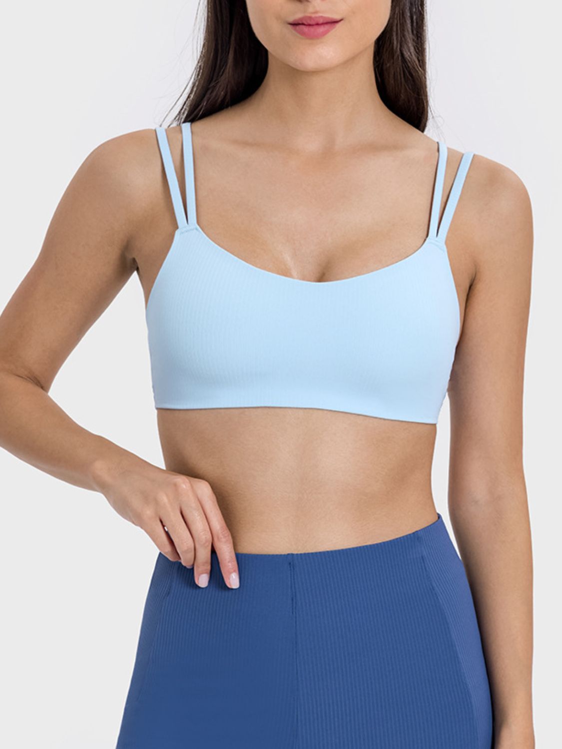 Scoop Neck Double Strap Active Cami - MONLANE