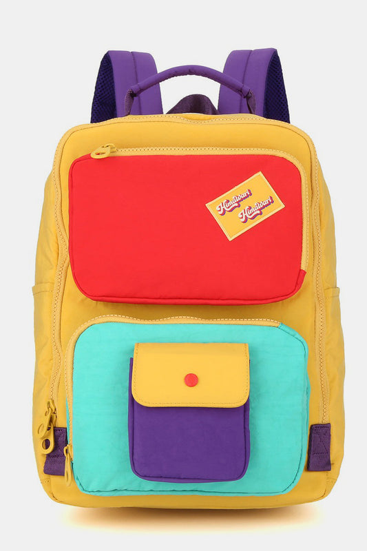 Contrast Nylon Backpack