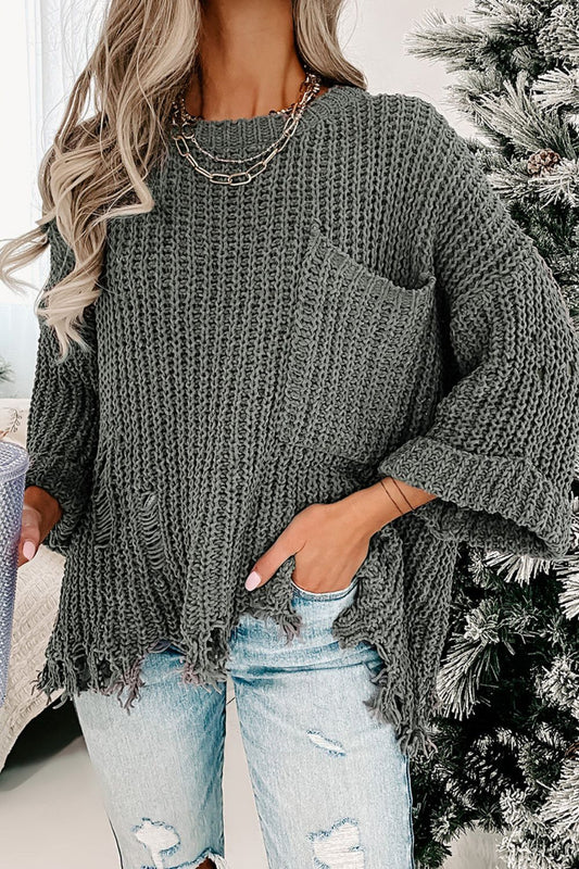 Drop Shoulder Sweater