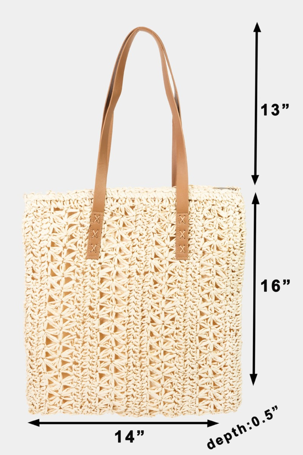 Fame Straw Braided Tote Bag - MONLANE