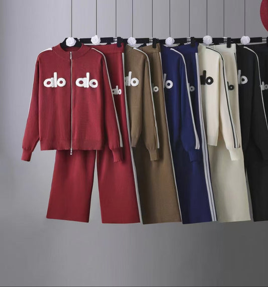 Knitted Two Piece Sports Set